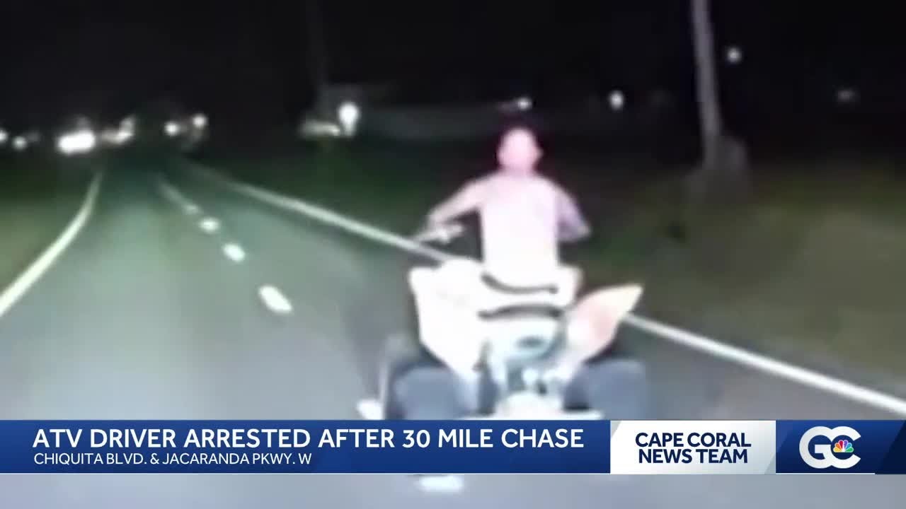 Drunk Florida Man Leads Cops On 30-Mile ATV Pursuit