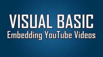 Learn Visual Basic - #37 - Embed YouTube Video into Application