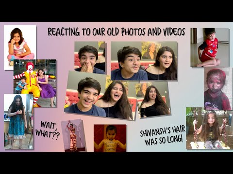 Reacting to our childhood videos! | Navika and Shivansh Kotia
