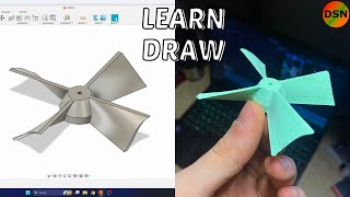 How to draw Propeller in Autodesk Fusion 360 | Step by Step Wealth