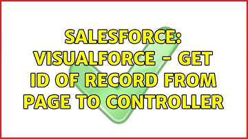 Salesforce: Visualforce - Get Id of record from page to controller