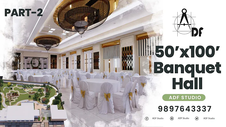 50x100 Banquet Hall Interior Design | Marriage Hall Design | Function Hall Design - DayDayNews