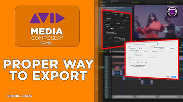 Avid Media Composer Tamil Tutorial | How to Export | Match Cut Studio