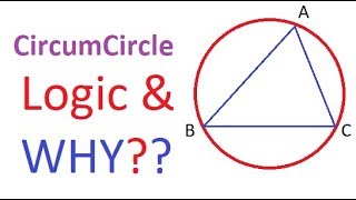 Logic behind the procedure to draw circum circle | Practical Geometry