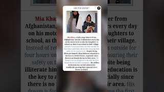 Afghan Father Rides 12 Km Daily So His Daughters Can Learn