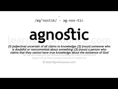 Pronunciation of Agnostic | Definition of Agnostic