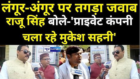 VIP से BJP में शामिल हुए MLA Raju Singh ने Mukesh Sahani को ये क्या कह दिया | News4Nation