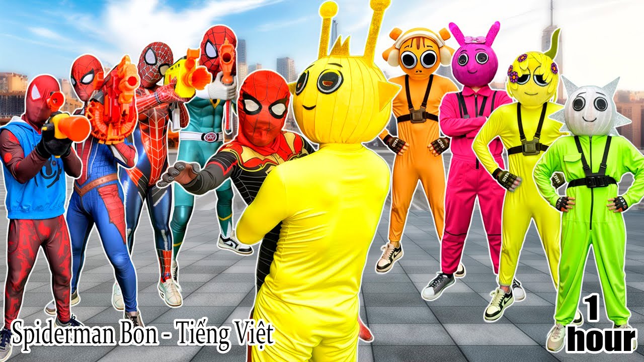 Nhện Xanh Bảo Vệ Nhện Nhí Khỏi JOKER- Tổng Hợp Video Hay Nhất|| Spiderman Bon - TV