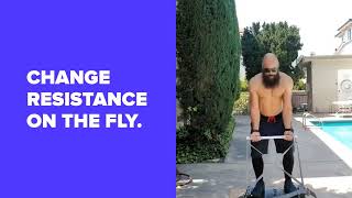 F2 IsoResistance Portable Gym for Free Weight, Resistance Band and isometric Training
