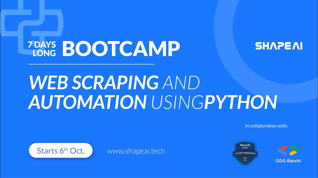 WEB SCRAPING AND AUTOMATION USING PYTHON : Day - 3 - YouTube
