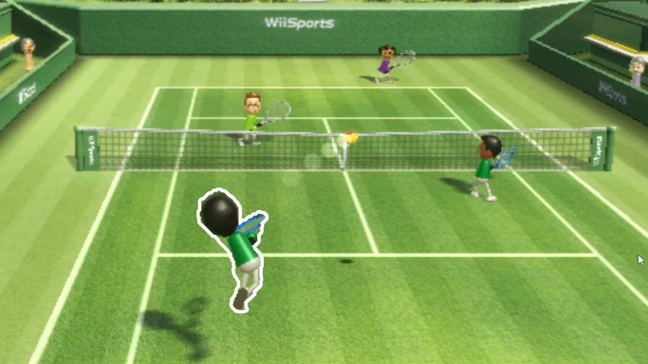 How to do a power serve (Wii sport tennis) YouTube