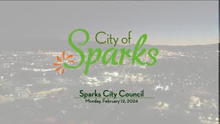 Sparks City Council | February 12, 2024