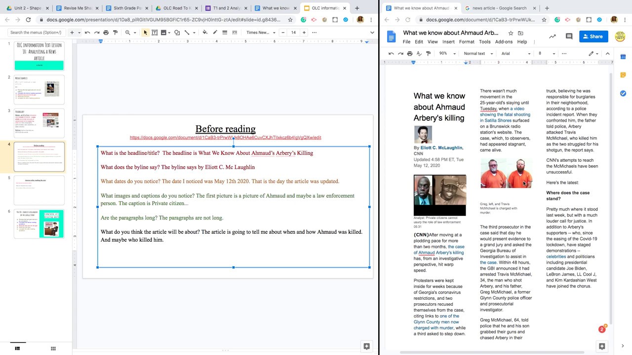 Analyzing A News Article Section 2 YouTube