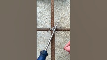 Techniques for Tying Rebar with Wire #Construction #Skill #Efficiency