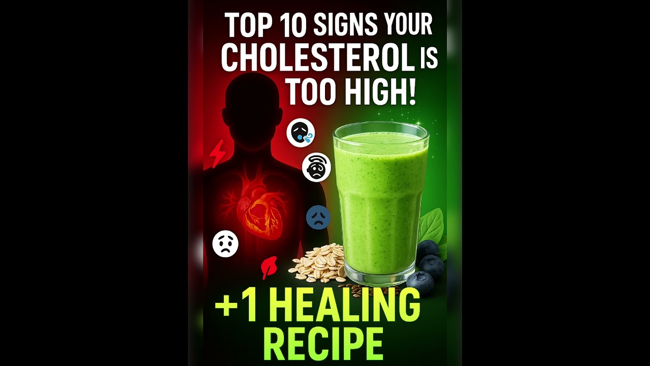 🚨 Top 10 Signs Your Cholesterol is Too High + 1 Healing Recipe 🥤