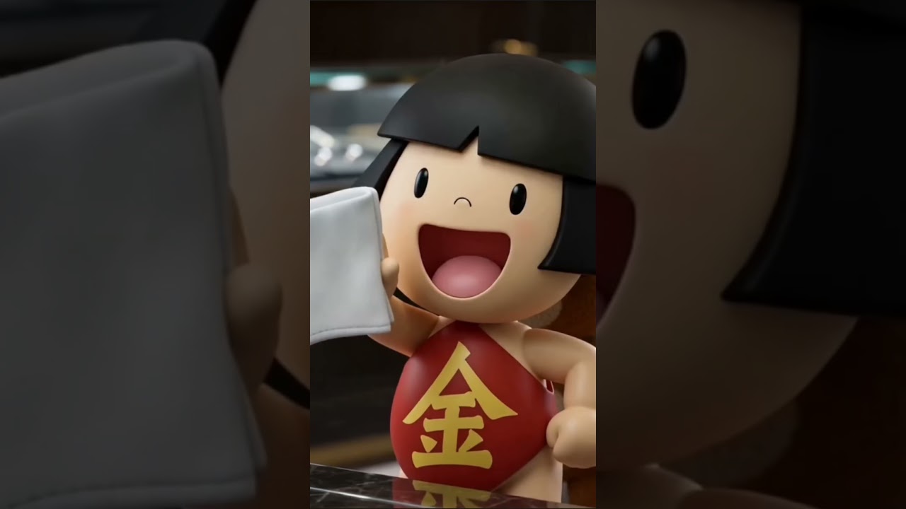 金太郎くん、ガラスの汚れを拭こうとしたが•••✨ #shorts - YouTube