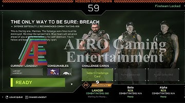 Aliens: FireTeam Elite: The Only Way to be Sure: Breach (Lancer Kit) - Solo / Intense Difficulty