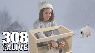 STL308: Cold weather woodworking
Larissa Huff joins Vic and Ben to discuss working in the cold, dovetail layout, fancy tape measures, and if spokeshaves are in fact worth it.
For more information about our eLearning courses - http://www.finewoodworking.com/elearning
For more information about our Woodworking Fundamentals journey - http://www.finewoodworking.com/fundamentals
Join us on our new Discord server! - https://discord.gg/8hyuwqu4JH
Links from this episode can be found here - http://www.shoptalklive.com
Sign up for the Fine Woodworking weekly eLetter - https://www.finewoodworking.com/newsletter
Sign up for a Fine Woodworking Unlimited membership - https://www.finewoodworking.com/unlimited STL308: Cold weather woodworking