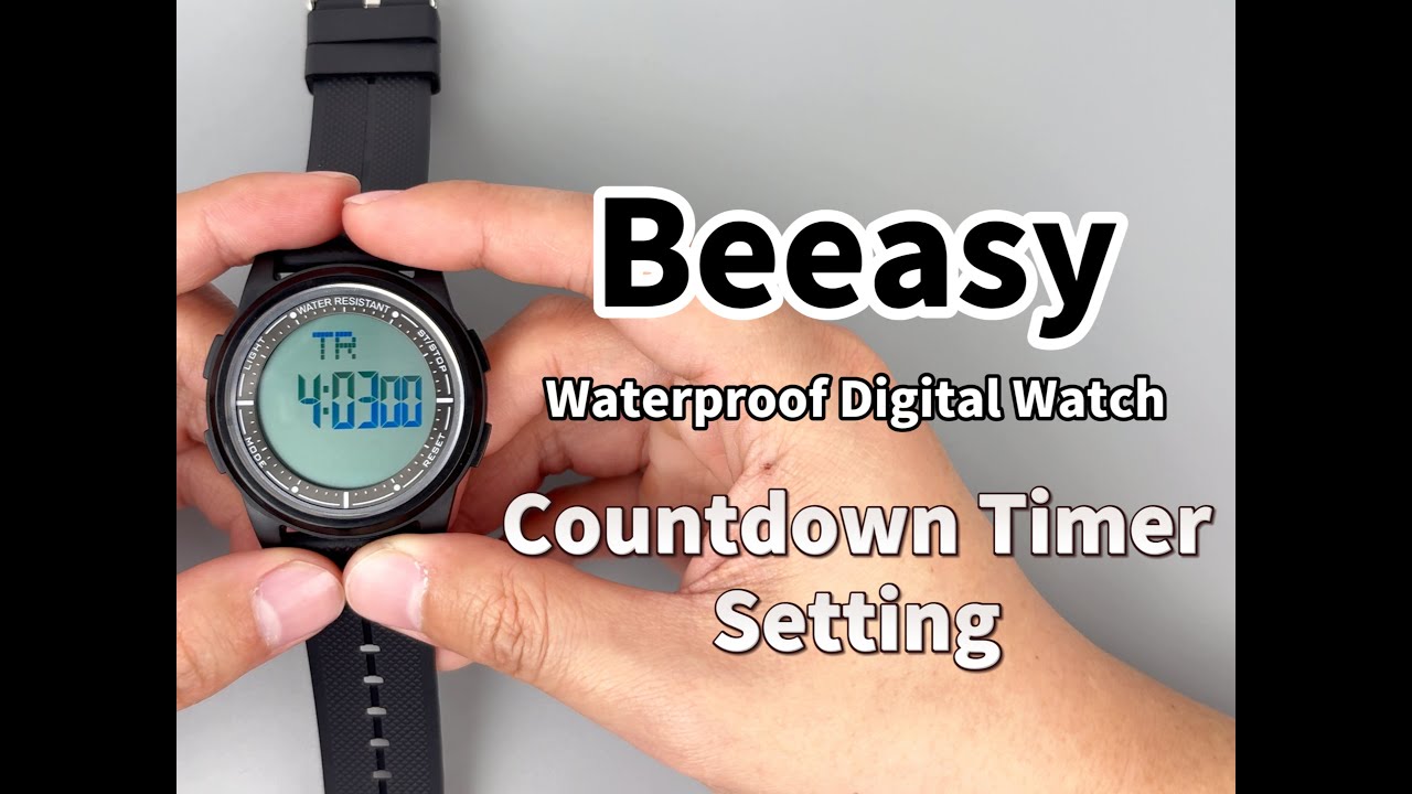 Countdown Timer Setting for AW02 Digital Watch