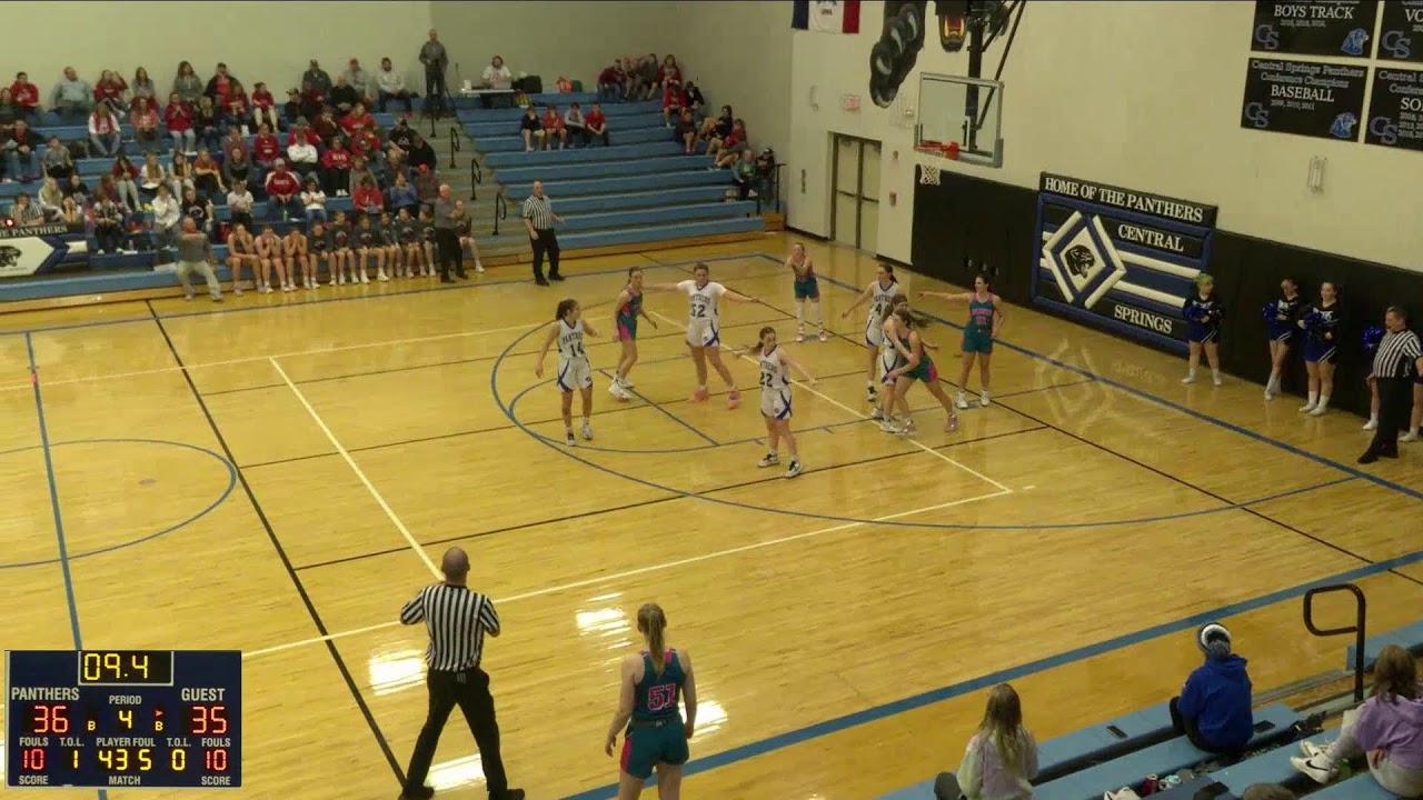 Central Springs vs St. Ansgar High School Girls' Varsity Basketball YouTube