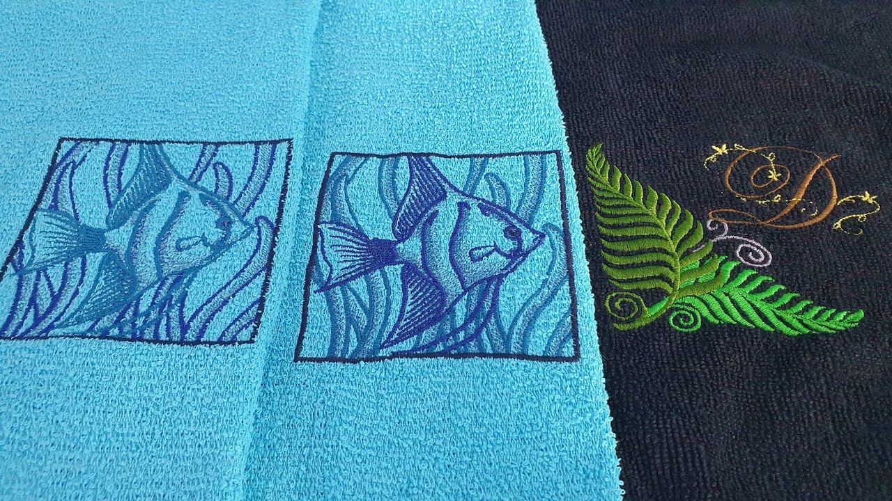 Toallas de baño bordadas