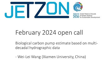 Biological carbon pump estimate based on multi-decadal hydrographic data  - Wei-Lei Wang