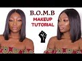 B.O.M.B | Black Owned Makeup Brands Tutorial  - Full Face Using ONLY Black-Owned Makeup Brands