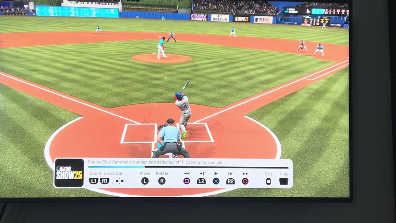 MLB The Show 2025 line drive to face