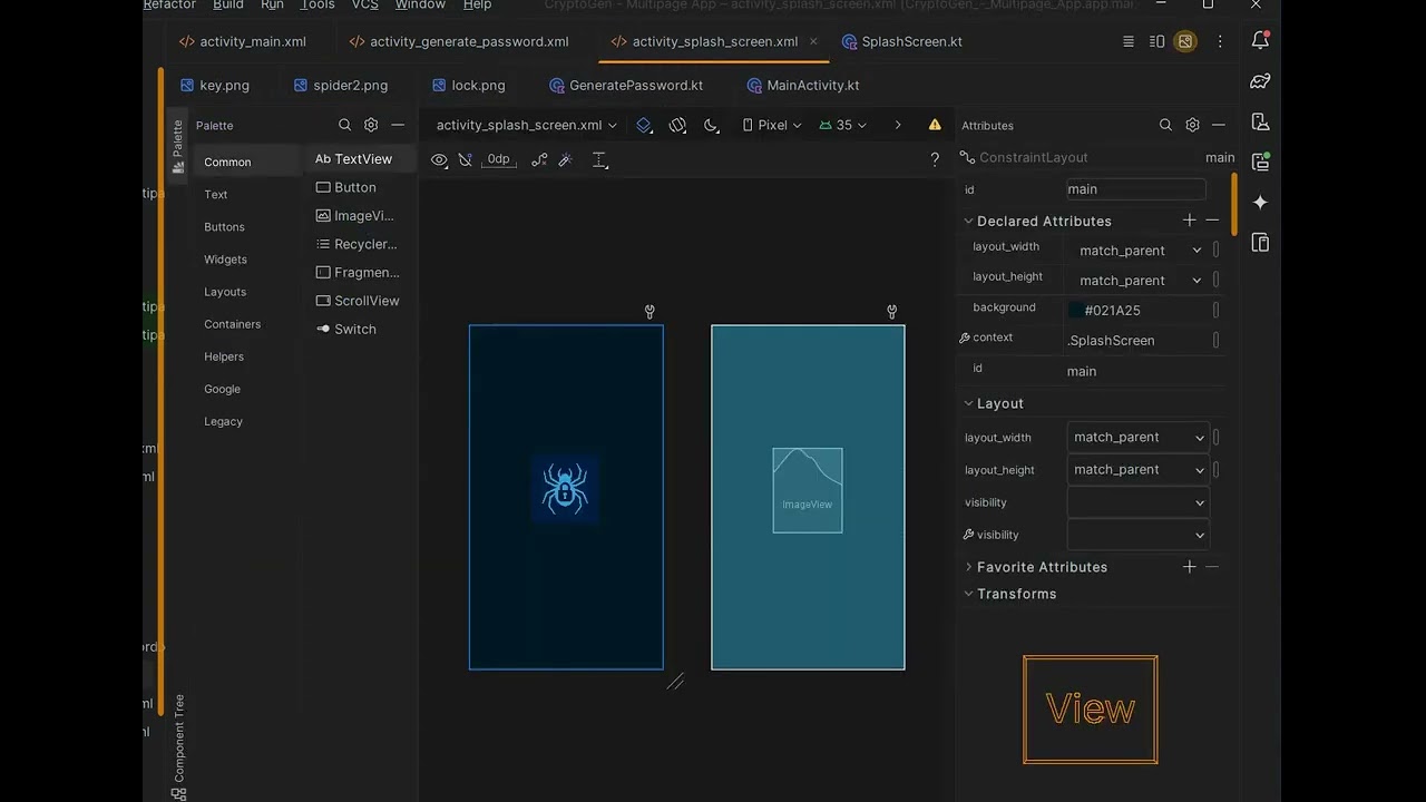 Multipage app   CryptoGen password generator