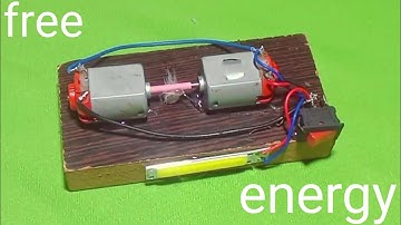 Hoe maak je een gratis energiegenerator met twee gelijkstroommotoren | nieuwe technologie | weten...