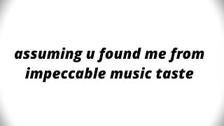 Suggest Songs For Impeccable Music Taste