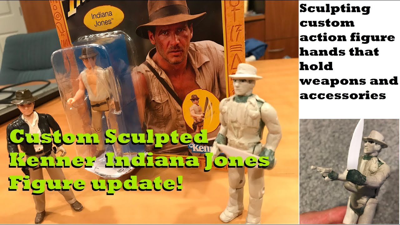 How To Sculpt Action Figure hands that Grip! Custom Kenner Indiana