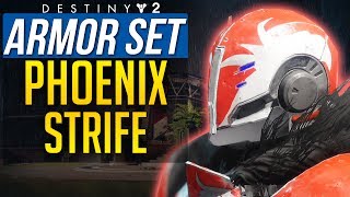 Destiny 2 FULL PHOENIX STRIFE TYPE 0 ARMOR SET - Titan Crucible FULL Armor Set