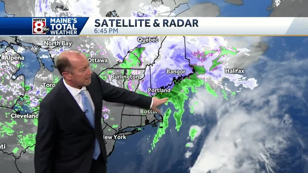 Snow this evening tapers off overnight - YouTube