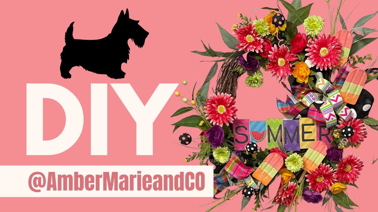 DIY LIVE! Join Amber Marie and Company as we create a fun Summer door wreath!