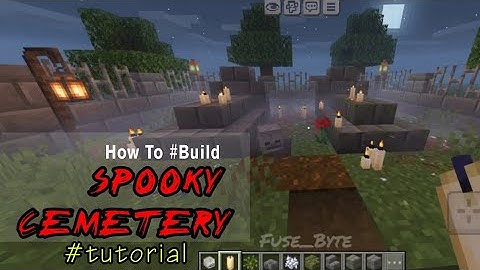 How to build a Cemetery 🪦 Graveyard in Minecraft Full Tutorial.