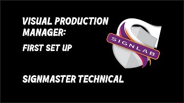 Cadlink Visual Production Manager First Set Up