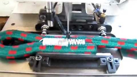 heavy duty automatic rope sewing machine to make sewn eyes into ropes