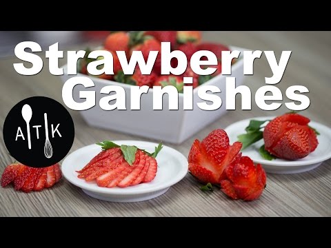 How To Make Strawberry Garnishes