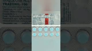 Trazonil 100Mg Tablets In Hindi| Trazodone 100Mg Tablets Usp