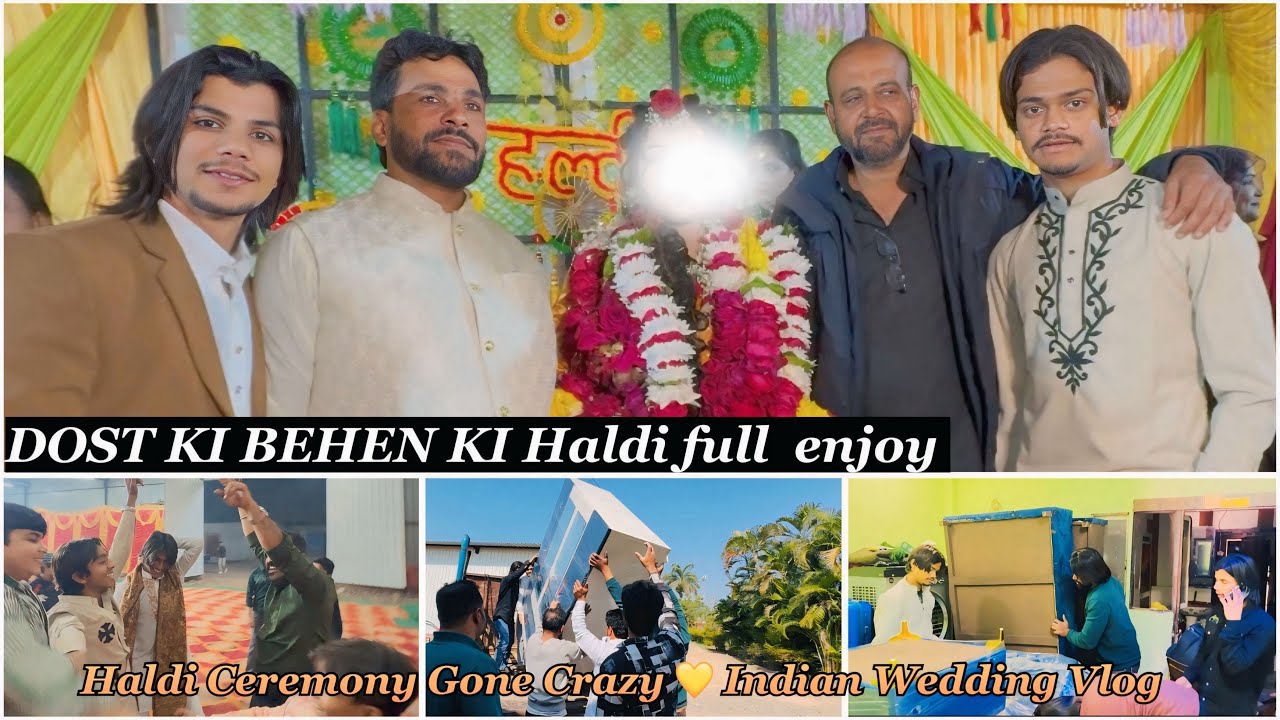 Dost Ki Behen Ki Haldi Ceremony 💛 | Full Masti Vlog               (BACHPAN SE YAARI 🫂  )