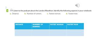 LISTENING ACTIVITY  The london marathon part 1
