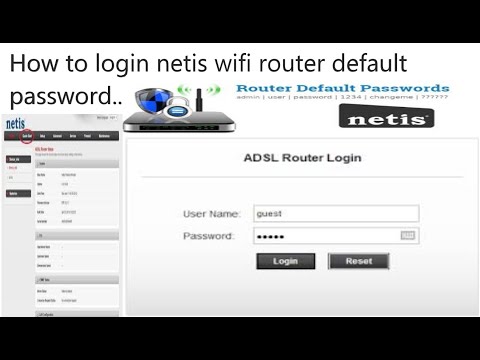 How to login netis WiFi network .....lastest updated 2019.