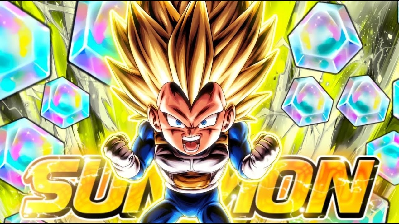 PRIMEIRA SUMMON DO ANO JÁ FOI ASSIM?? - SUMMONS NO VEGETA MINI SSJ3 LF | Dragon Ball Legends
