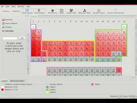 Edubuntu Kalzium Chemistry probably won't do what you want it to do.
