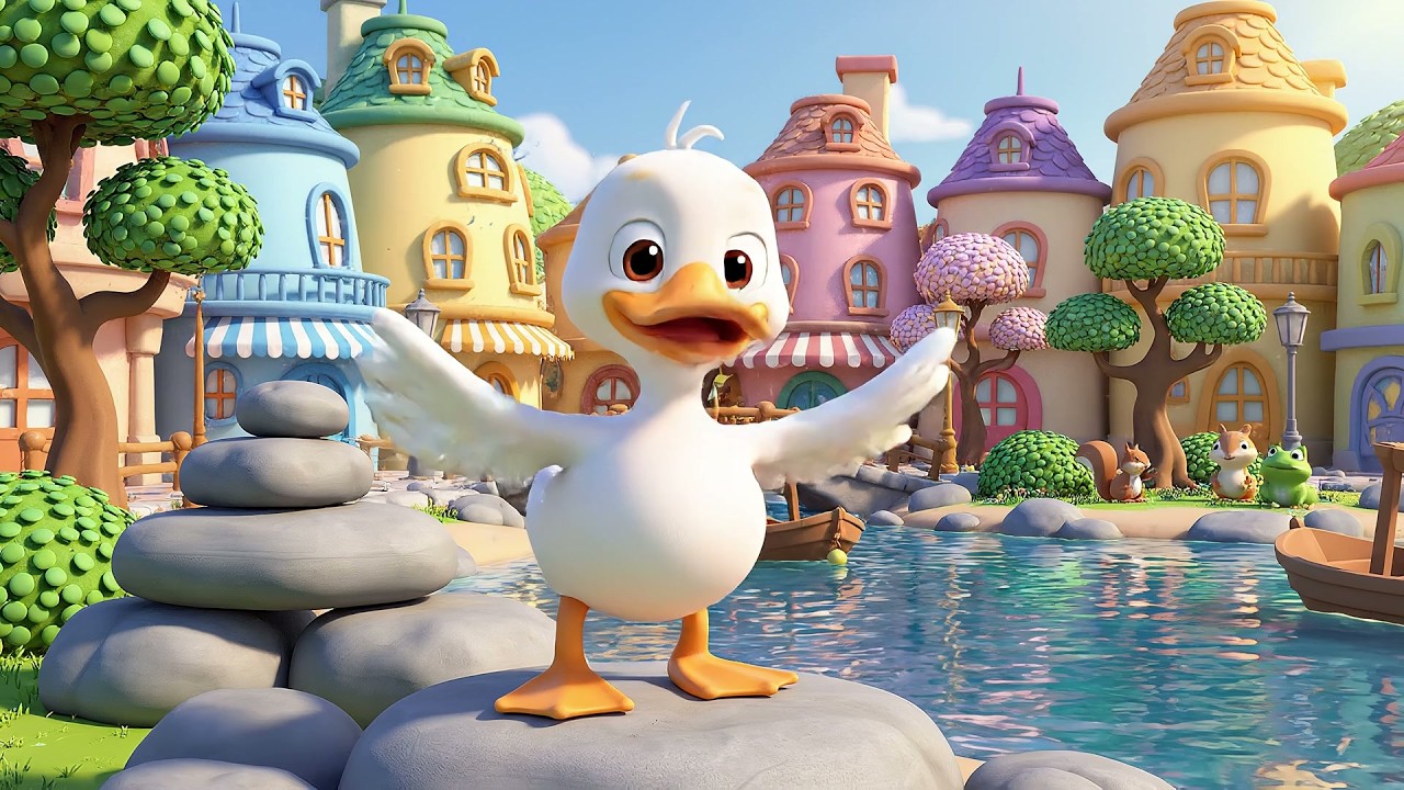 Happy Duck Swims Quack Quack Quack | Fun Pond Life & Kids Songs