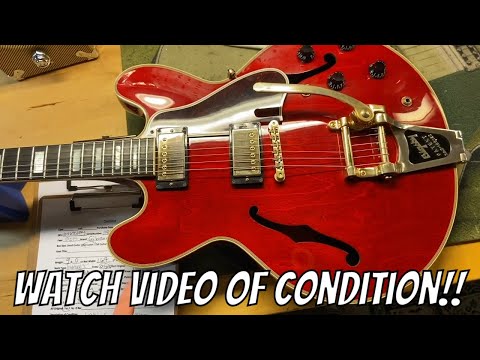 2015 Gibson Memphis Limited Run ES 355 Bigsby Sixties Cherry - YouTube
