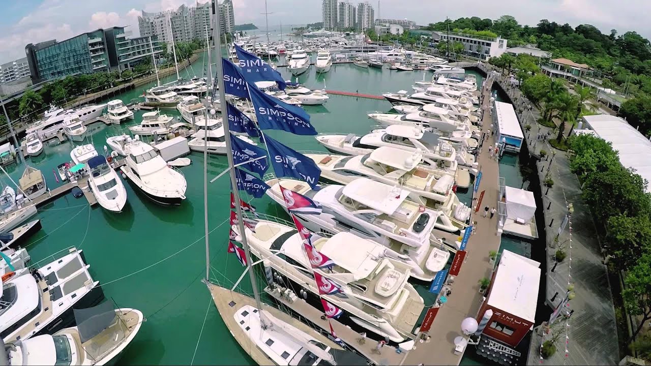 Simpson Marine Singapore Yacht Show 2015 - Aerial view