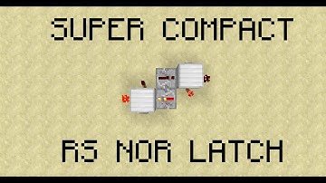 Minecraft Super Compact RS NOR Latch