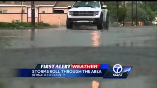 Storms roll through the Albuquerque and Rio Rancho